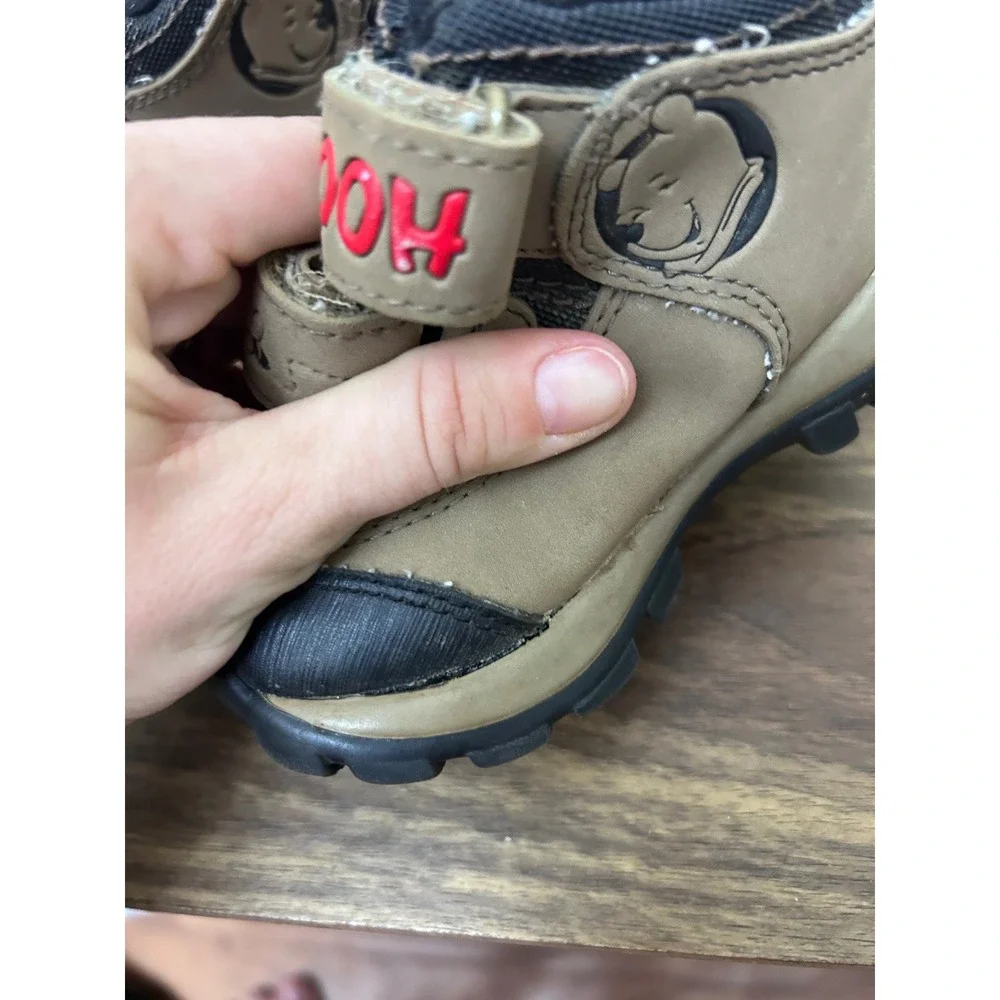 Disney Winnie the Pooh Toddler Hiking‎ Boots Brown Black Size 5 Kids Shoes